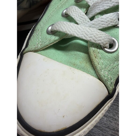 Converse All Star Mint Green Canvas Low Top Shoes Mens 5 Womens 7 - Picture 14 of 16